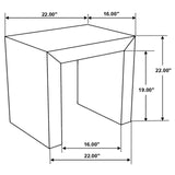 Odilia Rectangular Solid Wood End Table Auburn 708417 - Ella Furniture