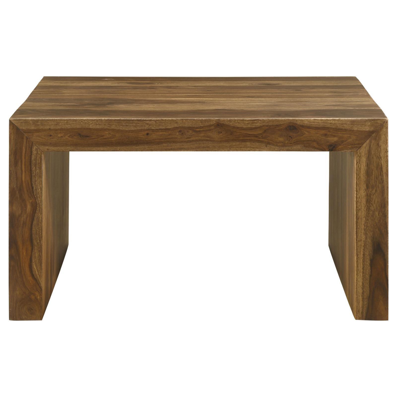 Odilia Square Solid Wood Coffee Table Auburn 708418 - Ella Furniture