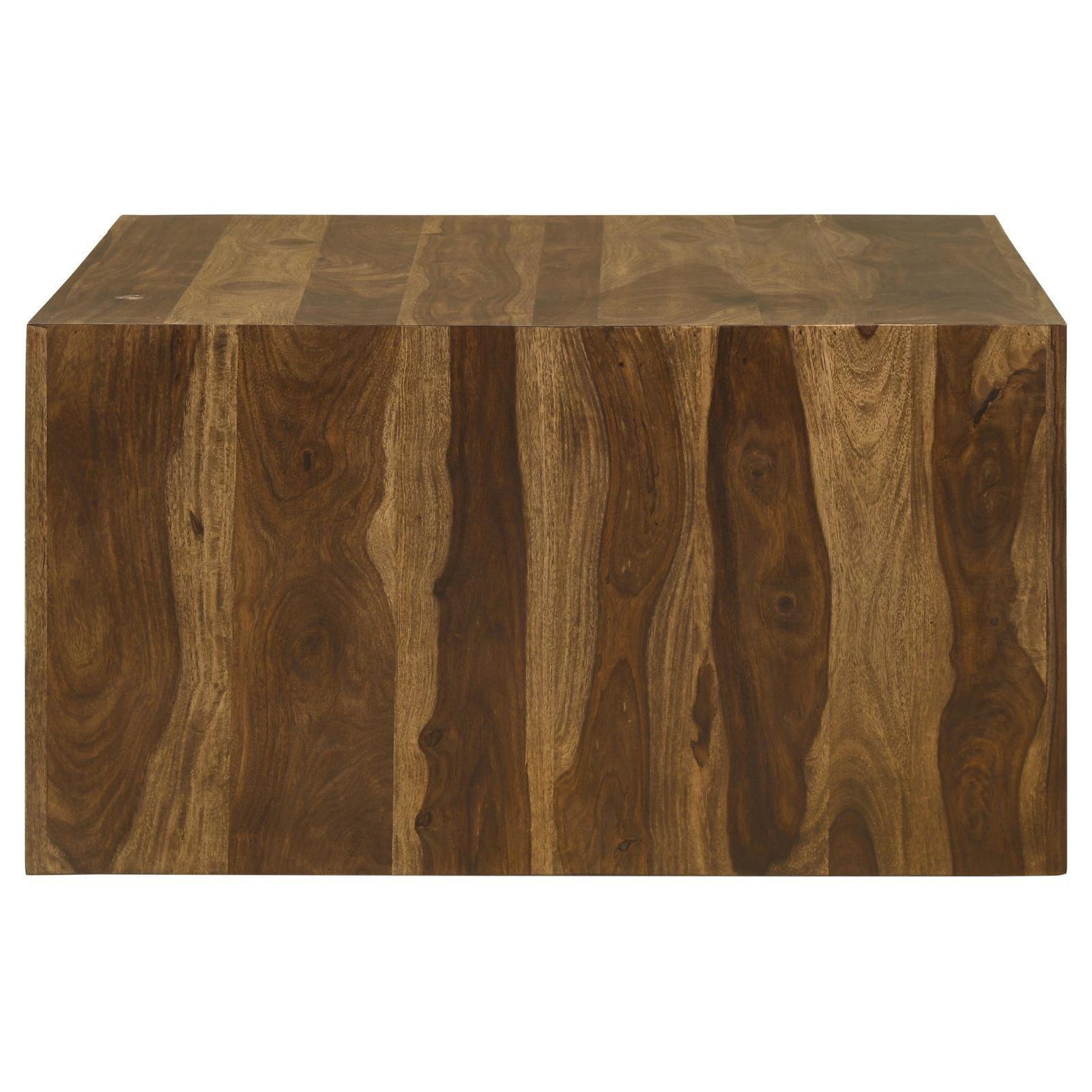 Odilia Square Solid Wood Coffee Table Auburn 708418 - Ella Furniture