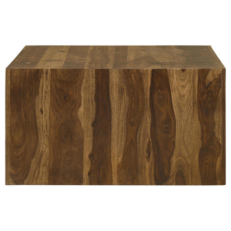 Odilia Square Solid Wood Coffee Table Auburn 708418 - Ella Furniture