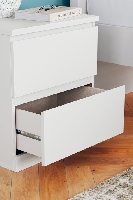 Onita White Nightstand - Ella Furniture