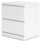 Onita White Nightstand - Ella Furniture