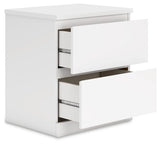 Onita White Nightstand - Ella Furniture