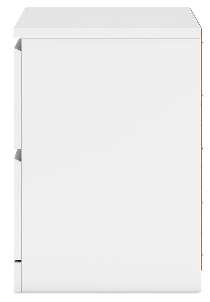 Onita White Nightstand - Ella Furniture