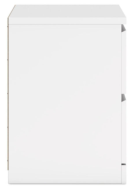 Onita White Nightstand - Ella Furniture