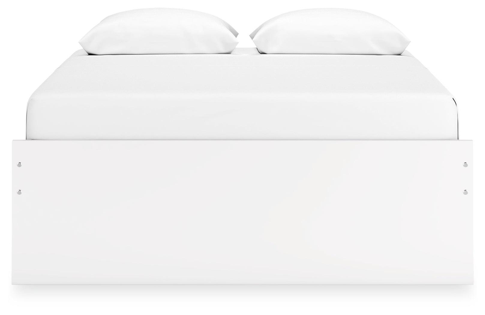 Onita White Queen Platform Bed - Ella Furniture
