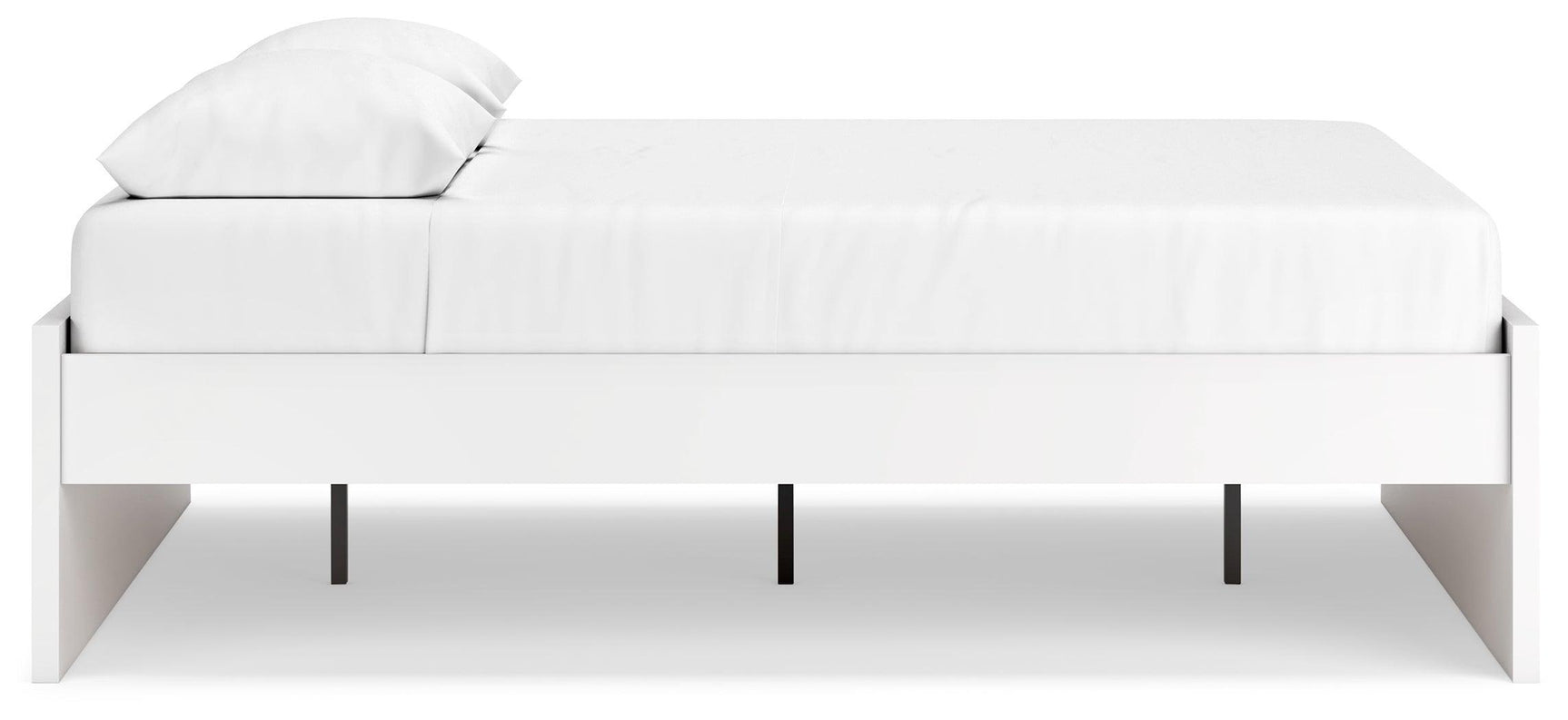 Onita White Queen Platform Bed - Ella Furniture
