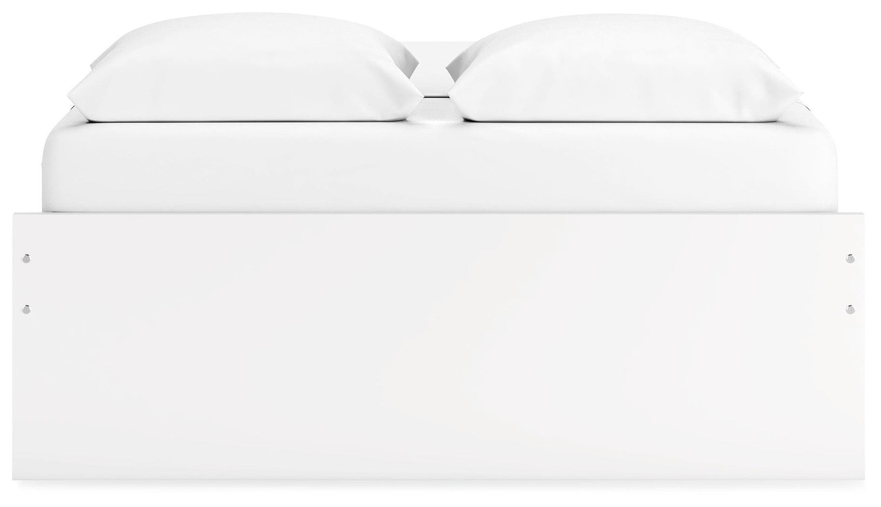 Onita White Queen Platform Bed with 2 Side Storage - Ella Furniture