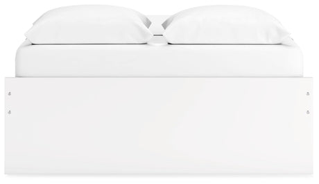 Onita White Queen Platform Bed with 2 Side Storage - Ella Furniture