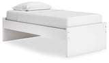 Onita White Twin Platform Bed - Ella Furniture