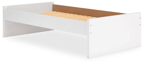 Onita White Twin Platform Bed - Ella Furniture