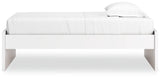 Onita White Twin Platform Bed - Ella Furniture