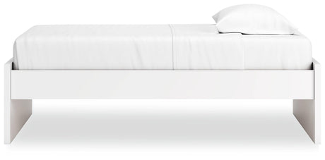 Onita White Twin Platform Bed - Ella Furniture