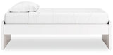 Onita White Twin Platform Bed - Ella Furniture