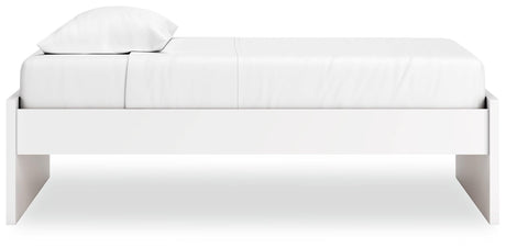Onita White Twin Platform Bed - Ella Furniture