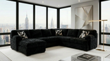 Westwood Black Sectional Sofa from Ella Furniture