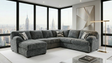 Westwood Gunmetal Sectional Sofa from Ella Furniture