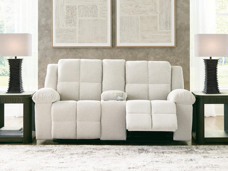 Orlen Winter Performance Fabric,Next-Gen Nuvella™,Chenille Reclining Loveseat with Console view 7