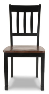 Owingsville Black/brown 2-Piece Dining Room Chair - Ella Furniture