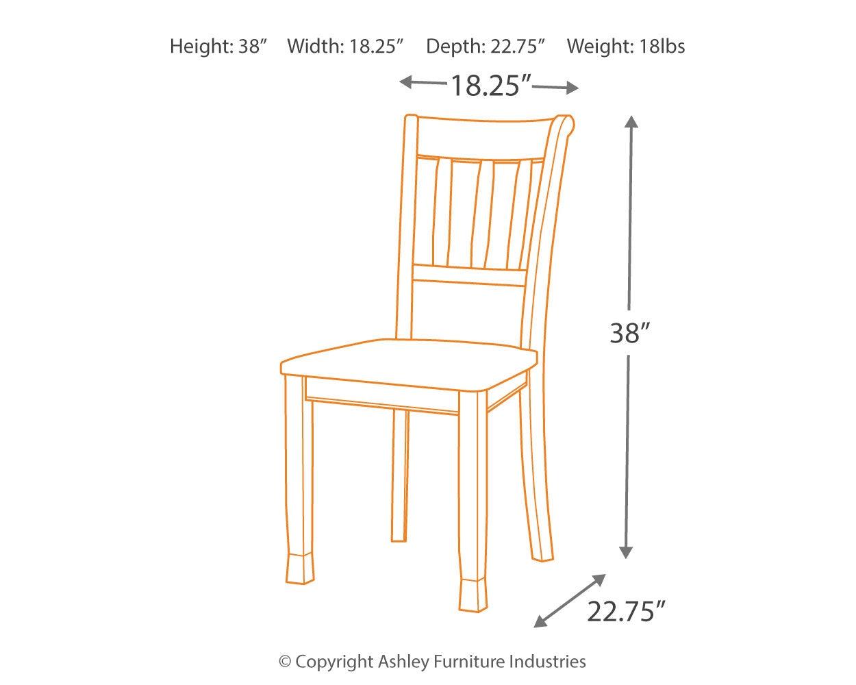 Owingsville Black/brown 2-Piece Dining Room Chair - Ella Furniture