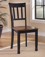 Owingsville Black/brown Rectangular Dining Room Set - Ella Furniture