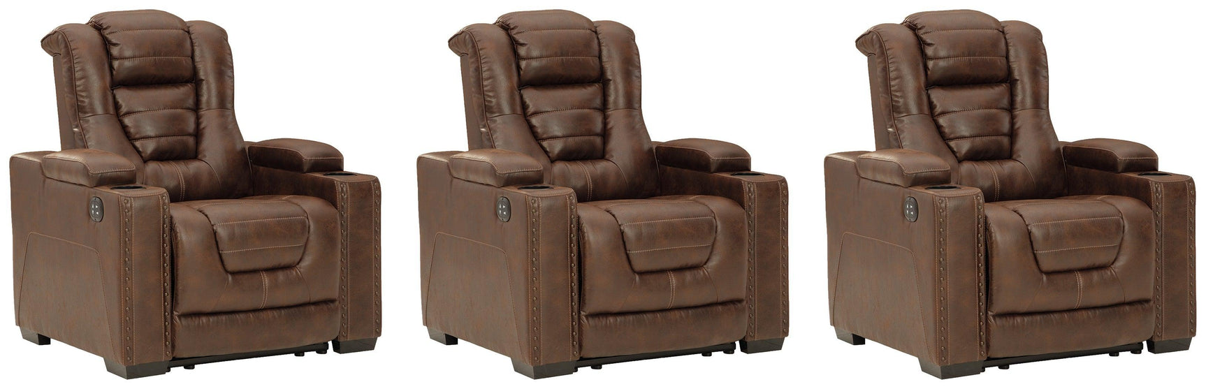 Owner's Thyme Box 3-Piece Home Theater Seating - Ella Furniture