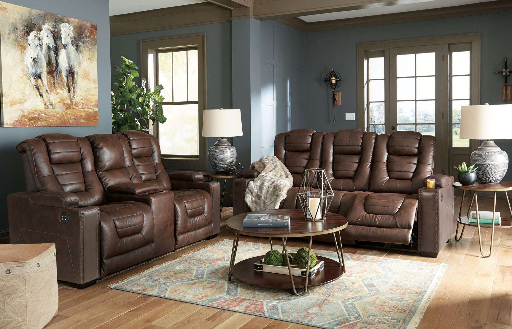 Owner's Thyme Box Sofa And Loveseat - Ella Furniture