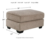 Pantomine Driftwood 4-Piece Sectional With Ottoman PKG010951 - 39122S8 | 3912208 - Ella Furniture