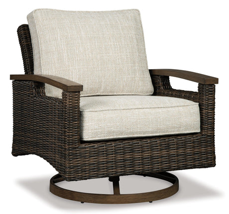 Paradise Medium Brown Trail Outdoor Sofa With 2 Lounge Chairs - Ella Furniture