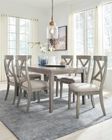 Parellen Gray Rectangular Dining Room Set - Ella Furniture