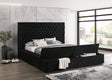 Paris Black Platform Bed - Ella Furniture