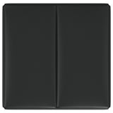 Paris Upholstered Storage Ottoman with Trays Black 910142 - Ella Furniture