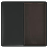 Paris Upholstered Storage Ottoman with Trays Black 910142 - Ella Furniture