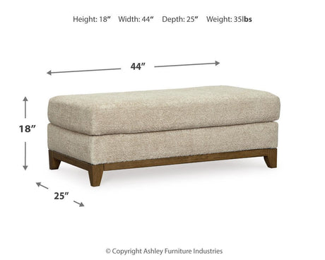 Parklynn Desert Chair And Ottoman - Ella Furniture