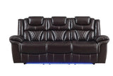 Party Time Brown Reclining Sofa, Loveseat And Recliner - Ella Furniture