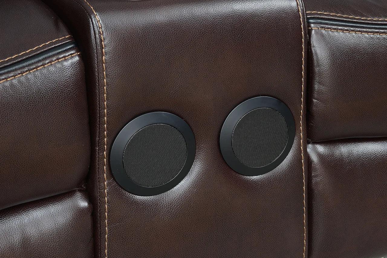 Party Time Brown Reclining Sofa, Loveseat And Recliner - Ella Furniture