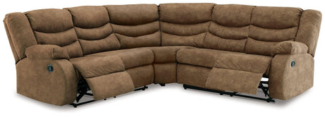 Partymate Brindle 2-Piece Sectional With Recliner PKG015102 - 36902S2 | 3690225 - Ella Furniture