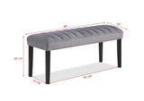 Pascal Gray Marble Faux Modern Wood And Veneers Rectangular Dining Room Set - Ella Furniture