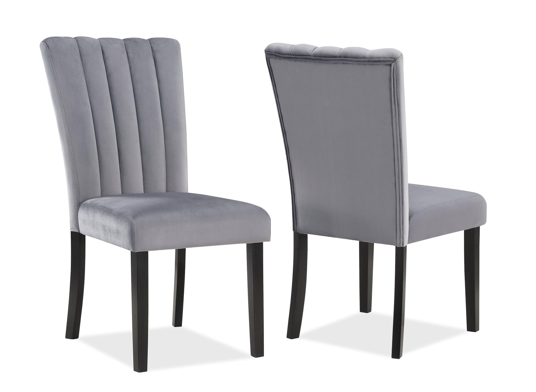 Pascal Gray Marble Faux Modern Wood And Veneers Rectangular Dining Room Set - Ella Furniture