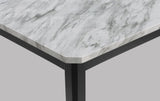 Pascal Gray Marble Faux Modern Wood And Veneers Rectangular Dining Room Set - Ella Furniture