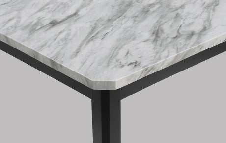 Pascal Gray Marble Faux Modern Wood And Veneers Rectangular Dining Room Set - Ella Furniture
