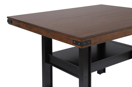 Patterson 60-inch Counter Height Dining Table Mango Oak 108888 - Ella Furniture