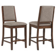 Patterson Upholstered Counter Chair Mango Oak (Set of 2) 108889 - Ella Furniture