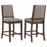 Patterson Upholstered Counter Chair Mango Oak (Set of 2) 108889 - Ella Furniture