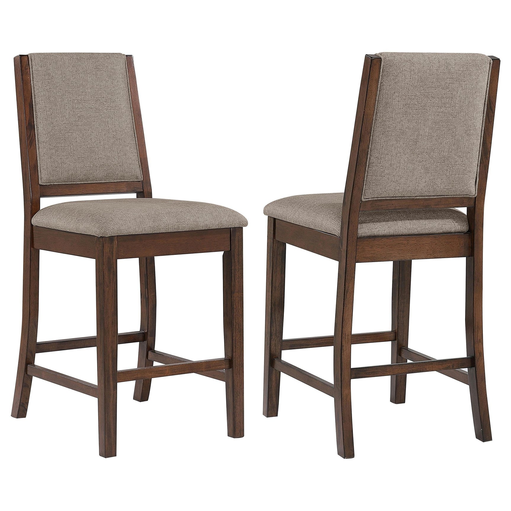 Patterson Upholstered Counter Chair Mango Oak (Set of 2) 108889 - Ella Furniture