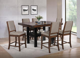 Patterson Upholstered Counter Chair Mango Oak (Set of 2) 108889 - Ella Furniture