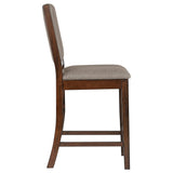 Patterson Upholstered Counter Chair Mango Oak (Set of 2) 108889 - Ella Furniture