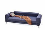 Pavia Navy Blue 3-Seater Sofa Bed - Ella Furniture