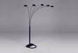 Peacock black Metal Shade Floor Lamp 82"H - Ella Furniture