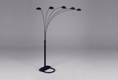 Peacock black Metal Shade Floor Lamp 82"H - Ella Furniture